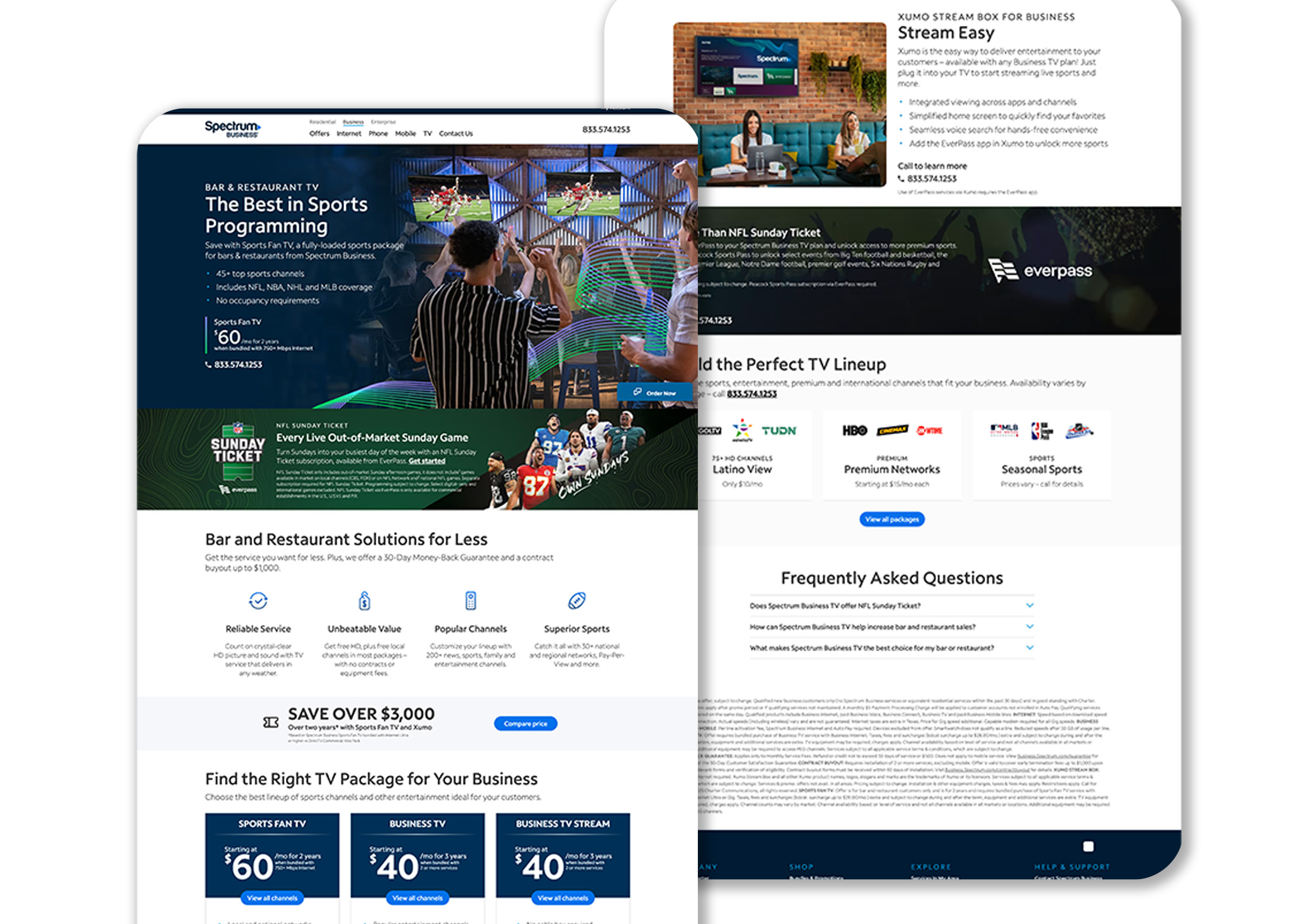 Spectrum Business artboard design